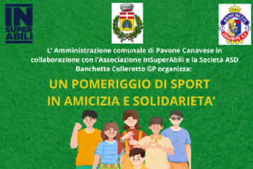 Locandina Evento "Un Pomeriggio di Sport e Solidarietà" del 27 settembre 2025 presso il Campo Sportivo di Pavone Canavese